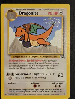 Pokemon TCG Dragonite WB Movie Black Star Promo Card #5 - NM - Image 1