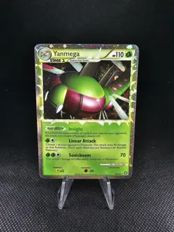 Yanmega Prime 98/102 HGSS Triumphant Pokemon Card Holo Foil Rare Near Mint - Image 3