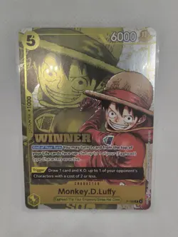 One Piece TCG Monkey D Luffy P-106 Winner Pack Vol 2 Promo Card - English NM - Image 1