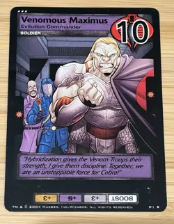 Venomous Maximus GI Joe TCG Promo Card - 2004 - Wizards of the Coast - Image 1
