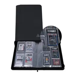 SGC-Sized Slab Binder, 4 Pockets Top Loading Card Binder fit 40 SGC Slabs, Gr... - Image 1