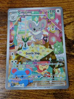 Cinccino 183/162 Temporal Illustration Rare Pokemon Card NM-MINT Pack Fresh - Image 1