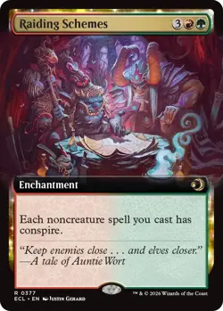 Raiding Schemes (Extended Art) 377 Lorwyn Eclipsed NM EN - Image 1