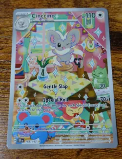 Cinccino 183/162 Temporal Illustration Rare Pokemon Card NM-MINT Pack Fresh - Image 1
