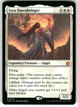 Lyra Dawnbringer 707 Mythic Foundations Magic: The Gathering Near Mint - Image 1