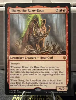 Magic: The Gathering Ilharg, the Raze-Boar #133 WAR Legendary Mythic Regular - Image 1