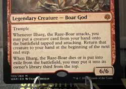 Magic: The Gathering Ilharg, the Raze-Boar #133 WAR Legendary Mythic Regular - Image 2
