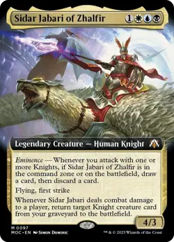 Sidar Jabari of Zhalfir (Extended Art) 97 Commander: March of the Machine NM MTG - Image 1