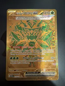 Pokemon TCG Teal Mask Ogerpon EX 177/131 Prismatic Evolutions - Image 1