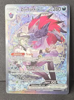 N's Zoroark ex 286/217 Special Illustration Rare Ascended Heroes Pokemon Holo NM - Image 1