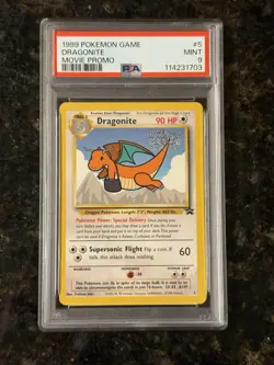 Dragonite PSA 9 1999 Pokemon Wizards Black Star Promos #5 Movie Promo - Image 1