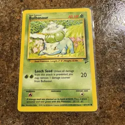 BULBASAUR 1999-2000 POKEMON BASE SET 2 #67/130 A HP - Image 1