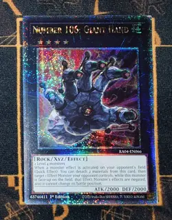 YUGIOH Number 106: Giant Hand (RA04-EN066) Quarter Century Secret Rare 1st Ed NM - Image 1