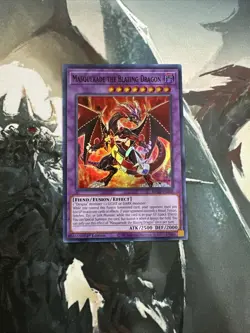 Yugioh Masquerade the Blazing Dragon Super Rare MP22 - Image 1