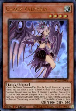 Chaos Valkyria (CR) TOCH-EN008 Collector's Rare Toon Chaos Yu-Gi-Oh Near Mint - Image 1