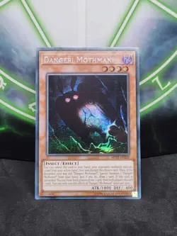 Yugioh Danger! Mothman! MP19-EN219 Prismatic Secret Rare 1st Edition NM - Image 1