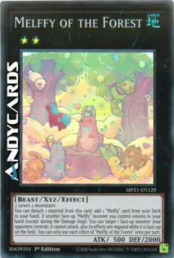 MELFFY OF THE FOREST (Melffy Della Foresta) Super R • MP21 EN129 • 1Ed • YUGIOH! - Image 1