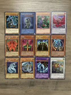 Vintage Yu-Gi-Oh Card Lot 12 Cards - Blue-Eyes, Jinzo, Cyber Dragon & More - Image 1