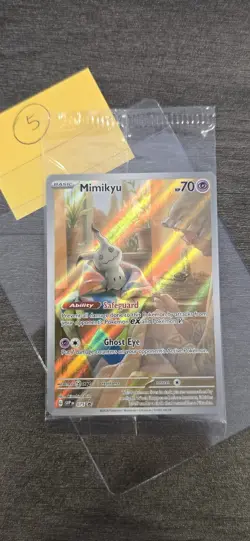 Mimikyu SVP 075 Black Star Promo Paldean Fates Pokemon Card SEALED - Image 3