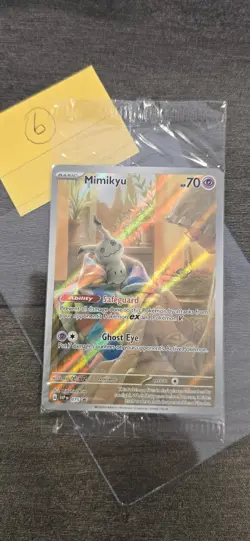 Mimikyu SVP 075 Black Star Promo Paldean Fates Pokemon Card SEALED - Image 5