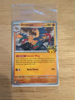 Archeops 051/086 Pokemon TCG Card Fossil Field Museum Chicago Exclusive Promo 🔥 - Image 1