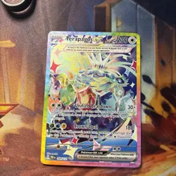 Pokemon TCG Terapagos EX Prismatic Evolutions Holo Card 169/131 Sir SAR Art Rare - Image 1