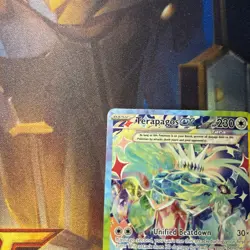 Pokemon TCG Terapagos EX Prismatic Evolutions Holo Card 169/131 Sir SAR Art Rare - Image 2