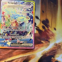 Pokemon TCG Terapagos EX Prismatic Evolutions Holo Card 169/131 Sir SAR Art Rare - Image 5