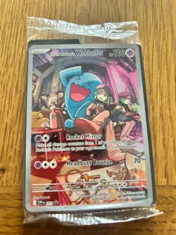 Team Rocket's Wobbuffet 203 Sv: Scarlet & Violet Promo Cards Holo SEALED - Image 1