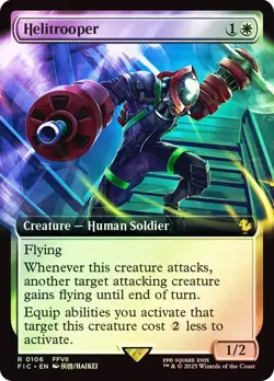 Helitrooper Foil Extended Art Final Fantasy MTG NM - Image 1