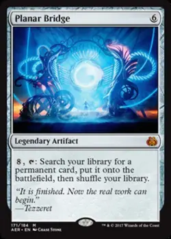 Moderate Play, English MTG Regular Planar Bridge Aether Revolt Magic the Gatheri - Image 1