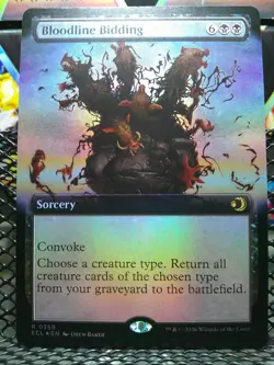 Bloodline Bidding (Extended Art) Lorwyn Eclipsed Foil NM 359 - Image 1