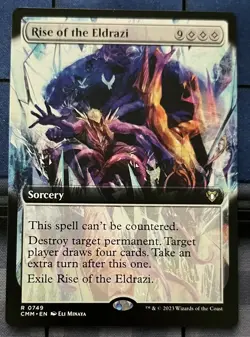 extended art RISE OF THE ELDRAZI 0749 Commander Masters MTG Magic NM - Image 1