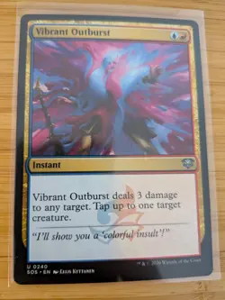 MTG Vibrant Outburst 0240 Secrets of Strixhaven M/NM Free UK P&P - Image 1