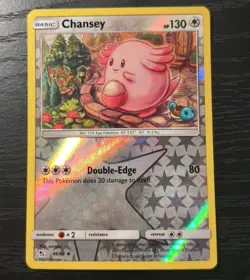 Pokemon Hidden Fates Chansey Reverse Holo Uncommon Card 46/68 MP - Image 1