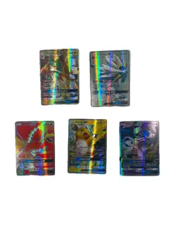Lot of 5 Pokemon GX Cards Mewtwo, Solgaleo, Raichu, Ho-Oh, Decidueye Holo Rare - Image 1