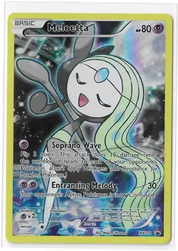 Meloetta XY120 Black Star Promo Full Art Mythical Collection Pokemon TCG Card NM - Image 1