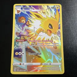 Pokemon Jolteon Ultra Rare SWSH09: Brilliant Stars Trainer Gallery TG04/TG30 NM - Image 1