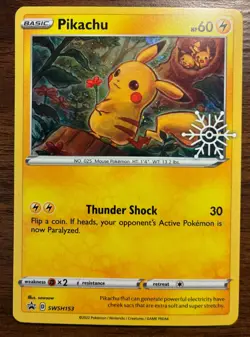 Pokemon Pikachu SWSH153 Cosmos Holo - Holiday Calendar - Promo - M/NM - Image 1