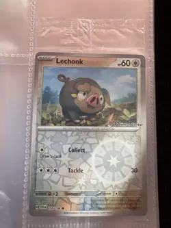 Lechonk Reverse Holo Pokemon Center Promo #155/198 Scarlet & Violet 2023 Sealed - Image 1