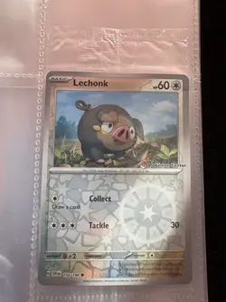 Lechonk Reverse Holo Pokemon Center Promo #155/198 Scarlet & Violet 2023 Sealed - Image 3