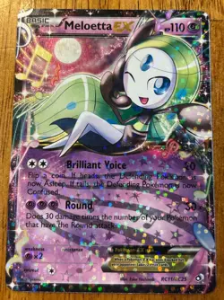 Pokemon TCG Meloetta EX RC11/RC25 Legendary Treasures RC Ultra Rare Holo 110 HP - Image 1