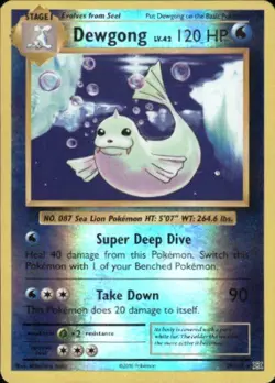 Dewgong 29/108 Rare Evolutions Pokemon Reverse Holo Moderately Played - Image 1