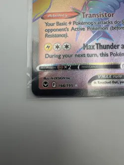 Pokemon TCG - Silver Tempest - Regieleki Vmax 198/195 - NM - English - Image 4