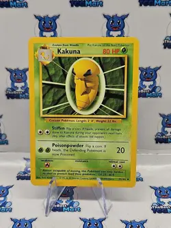 Pokemon Kakuna Base Set 33/102 MP - Image 1