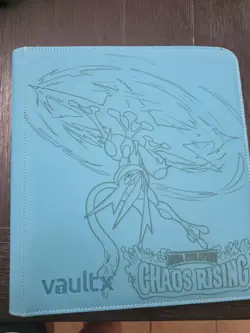 Vault X -12 Pocket Zip Binder Folder - Teal Pokemon Chaos Rising Mega Revolution - Image 1