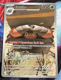 🔥Holofoil - Crustle - 186/182 - 186/182 - SV10: Destined Rivals - NM🔥 - Image 1