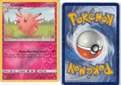 Clefable 133/214 Rare Unbroken Bonds Pokemon Reverse Holo DMG Chiaki - Image 3
