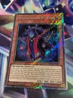 Yu-Gi-Oh! The Phantom Knights of Ancient Cloak RA04-EN263 Platinum Secret Rare M - Image 2