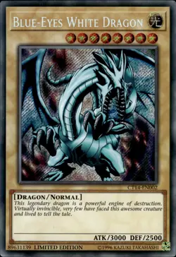 Blue-Eyes White Dragon - Secret Rare Limited Edition CT14-EN002 - NM - YuGiOh - Image 1